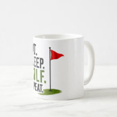 Mug Golf Manger Dormir Golf Répéter (Devant droit)