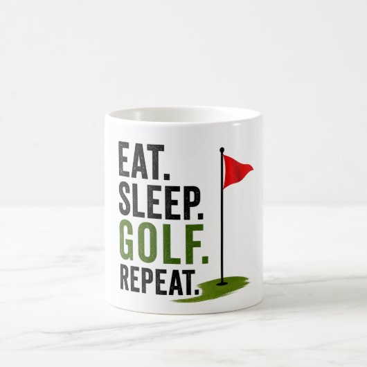 Mug Golf Manger Dormir Golf Répéter (Centre)
