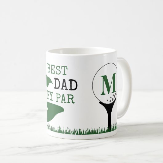 Mug Golf MEILLEUR PÈRE PAR PAR Monogramme (Devant droit)