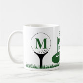 Mug Golf MEILLEUR PÈRE PAR PAR Monogramme (Gauche)