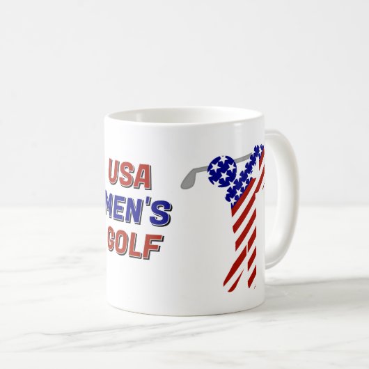 Mug Golf Patriotique des Hommes des États-Unis d'Améri (Devant droit)