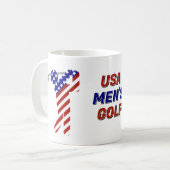 Mug Golf Patriotique des Hommes des États-Unis d'Améri (Devant gauche)