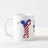 Mug Golf Patriotique des Hommes des États-Unis d'Améri (Gauche)