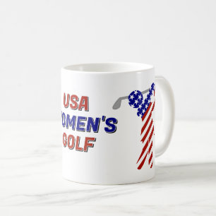 Mug Golf Patriotique Féminin des États-Unis