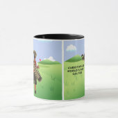 Mug Golf personnalisé amusant sur le terrain de golf (Centre)