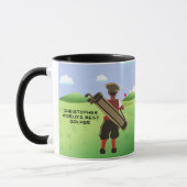 Mug Golf personnalisé amusant sur le terrain de golf (Gauche)