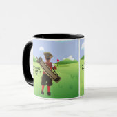 Mug Golf personnalisé amusant sur le terrain de golf (Devant gauche)