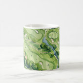 Mug Golf Pittoresque Golf Course Watercolor (Centre)
