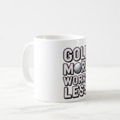 Mug Golf Plus S'inquiéter Moins pour Golfeur (Devant gauche)