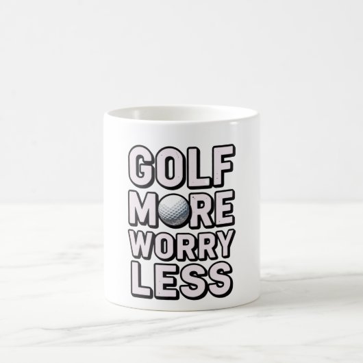 Mug Golf Plus S'inquiéter Moins pour Golfeur (Centre)