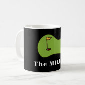 Mug Golf Putting Green Personnalisé (Devant gauche)