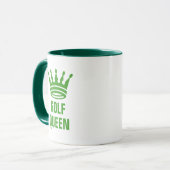 Mug Golf Queen Funny Message positif Cadeau de golf (Devant gauche)