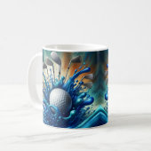 Mug Golf Splash d'eau bleue (Devant gauche)