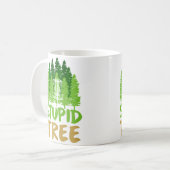 Mug Golf sur disque Arbres stupides Rétro Frisbee Drôl (Devant gauche)