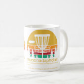 Mug Golf sur disque Mononadaphobie Drôle de golf sur d (Devant droit)
