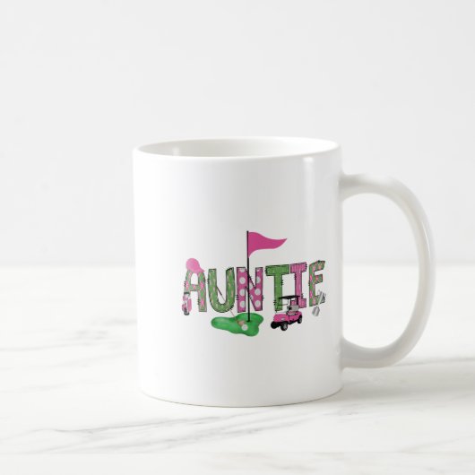 Mug Golf Tante Nk Hole En Un Golf 1ère Fille Anniversa (Droite)