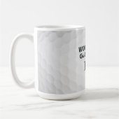 Mug Golf Travail Dur Monogramme Initial Style Rétro (Gauche)