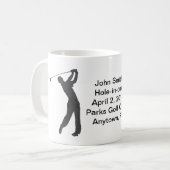 Mug Golf Trou-dans-un la commémoration personnalisable (Devant gauche)