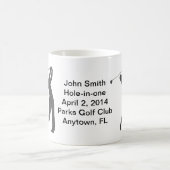Mug Golf Trou-dans-un la commémoration personnalisable (Centre)
