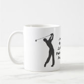 Mug Golf Trou-dans-un la commémoration personnalisable (Gauche)