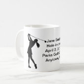 Mug Golf Trou-dans-un la commémoration personnalisable (Devant gauche)