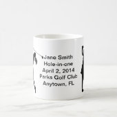 Mug Golf Trou-dans-un la commémoration personnalisable (Centre)