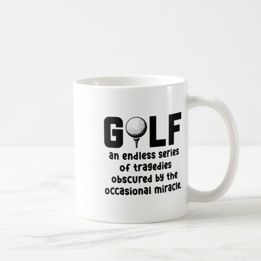Mug Golf Une Série Infini De Tragédies Golf Golf P (Droite)
