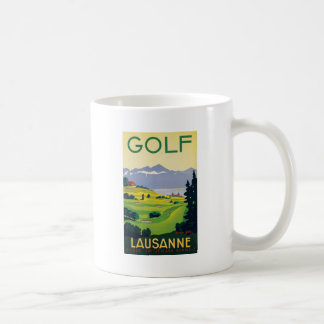 Mug Golf vintage Lausanne City Lac Suisse