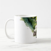 Mug Golf voiturette de golf verte sur terrain de golf (Gauche)