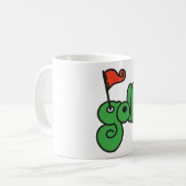 Mug Golf Wang Vert Vibrant et Rouge (Devant gauche)