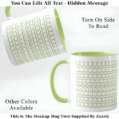 Mug Golfaholic Message caché 140GW Funny Golf