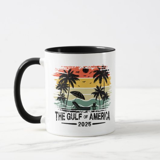 Mug Golfe d'Amérique conception patriotique vintage-am (Gauche)