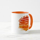 Mug Golfe d'Amérique patriotique vintage-américaine (Devant droit)