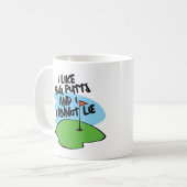 Mug Golfer J'Aime Les Grosses Puttes Et Je Ne Peux Pas (Devant gauche)