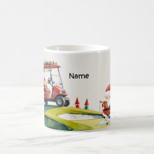Mug Golfer Santa Claus golfeur à Noël