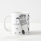 Mug Golfeur a un panneau disant "Qu'est-ce que vous pe (Gauche)