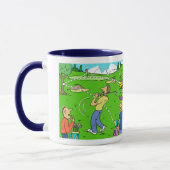 Mug Golfeur avec un coup qui rebondit (Gauche)
