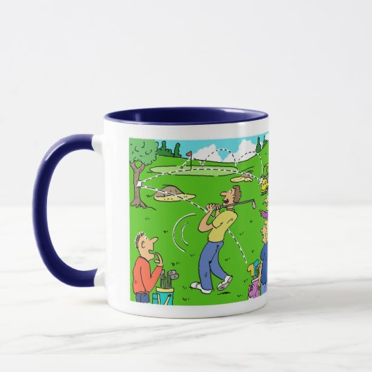 Mug Golfeur avec une prise qui retranche (Gauche)
