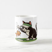Mug Golfeur Chat Drôle Pêche Danger Eau (Centre)