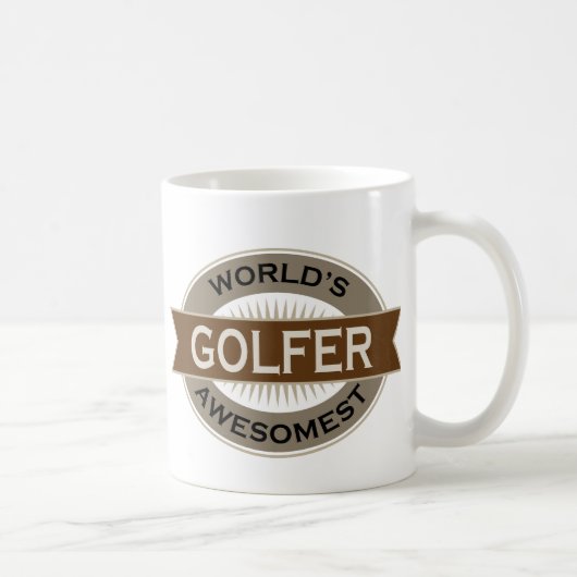Mug Golfeur d'Awesomest des mondes (Droite)