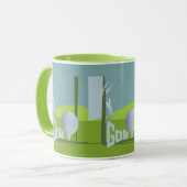 Mug golfeur de golf cool cadeau vert (Devant gauche)