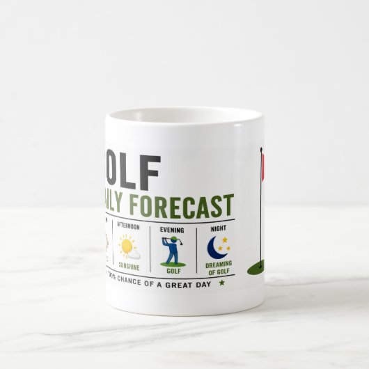 Mug Golfeur de la vie quotidienne (Centre)