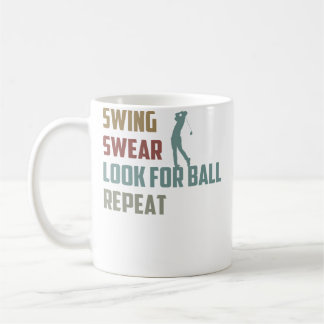 Mug Golfeur drôle à la recherche d'une balle Joueur de