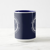 Mug Golfeur et nom du club Date Marine Blue (Centre)