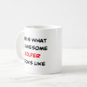 Mug golfeur, génial (Devant gauche)