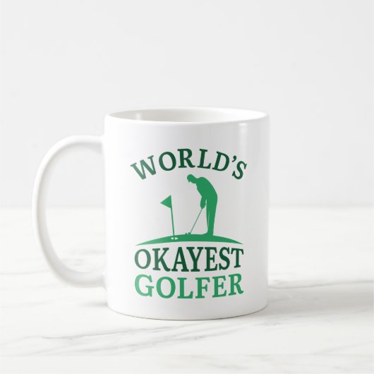 Mug Golfeur le plus Okayest du monde (Gauche)