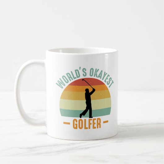 Mug Golfeur le plus Okayest du monde (Gauche)