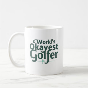 Mug Golfeur le plus Okayest du monde   Funny Golf