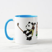Mug Golfeur personnalisé de panda de Kawaii (Gauche)
