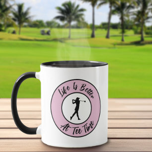 Mug Golfeuse Heure de départ Sports Humour Drôle Jeu d